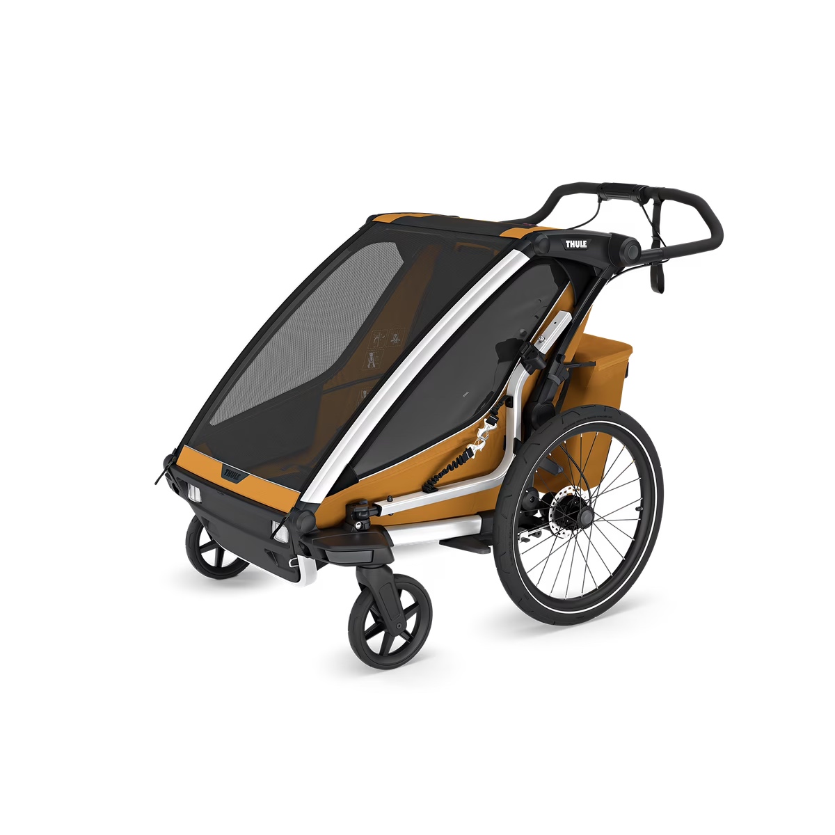 Thule-Chariot-Sport-2-dubbel-natuurlijk-goud-fietskar-3