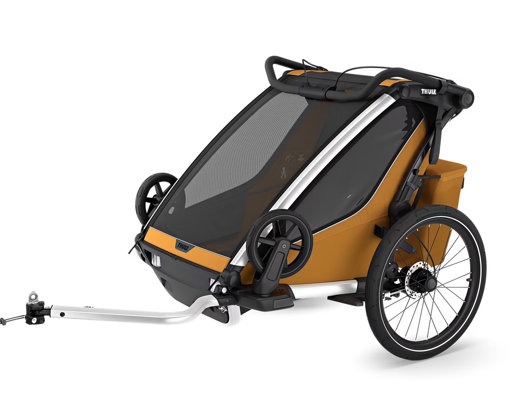 Thule-Chariot-Sport-2-dubbel-natuurlijk-goud-fietskar-1